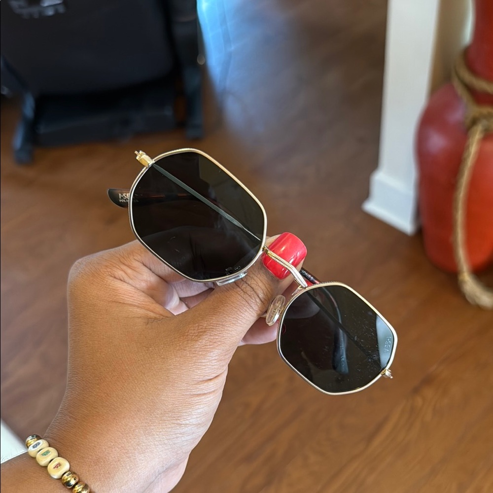 Gold and Black Sunglasses